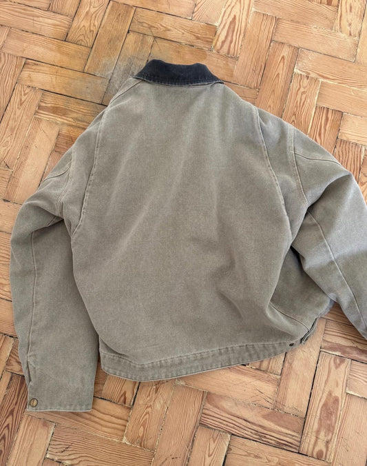 J97 Carhartt Plaid Cream Detroit Jacket