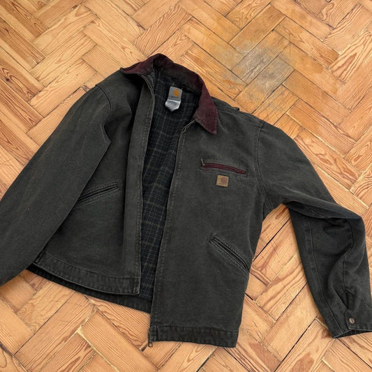 Carhartt J97 Plaid Detroit Jacket Moss Green